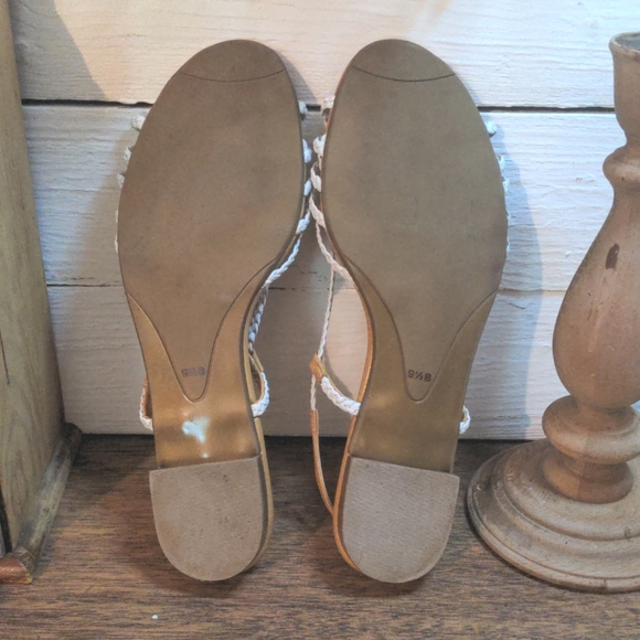 Talbots White Leather Sandals - Picture 7 of 9